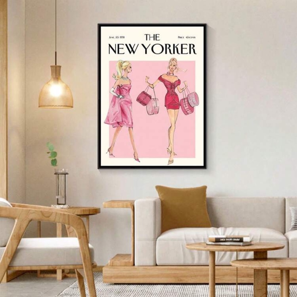 1 Piece De New Yorker Magazine Cover Poster Trendy The New Yorker Print Vintage